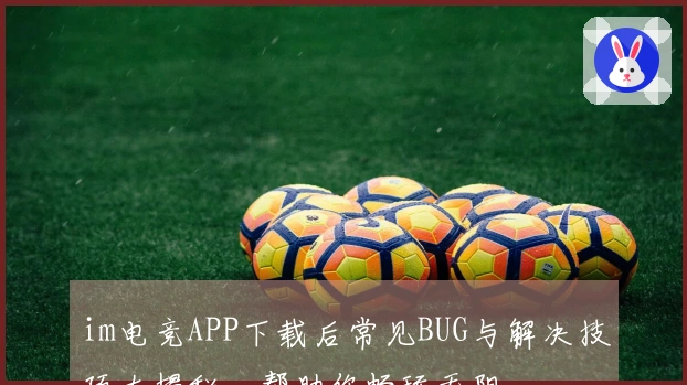 im电竞APP下载后常见BUG与解决技巧大揭秘，帮助你畅玩无阻
